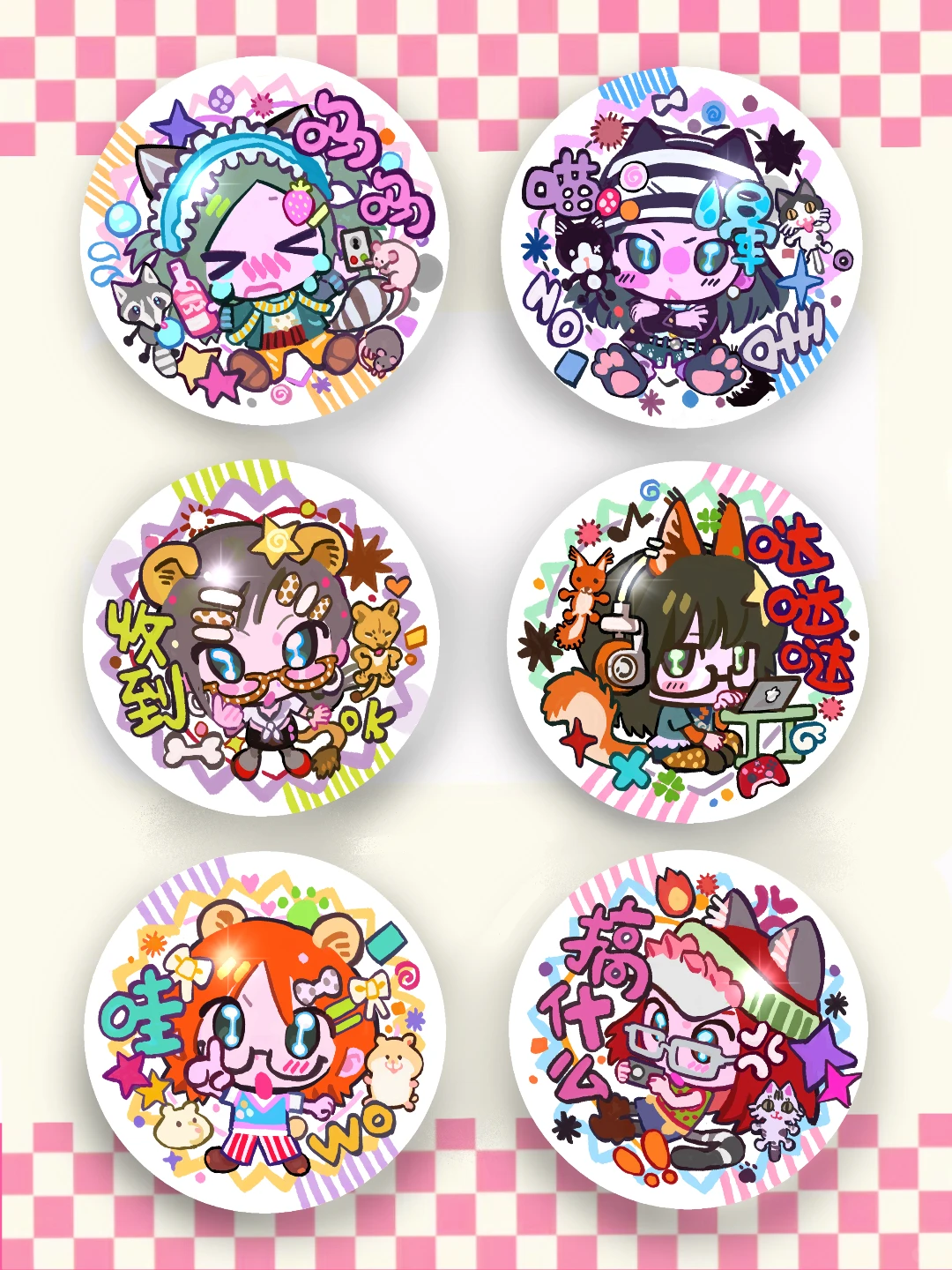 Button Badge · Double-Flash Glitter Back by Connor Hughes