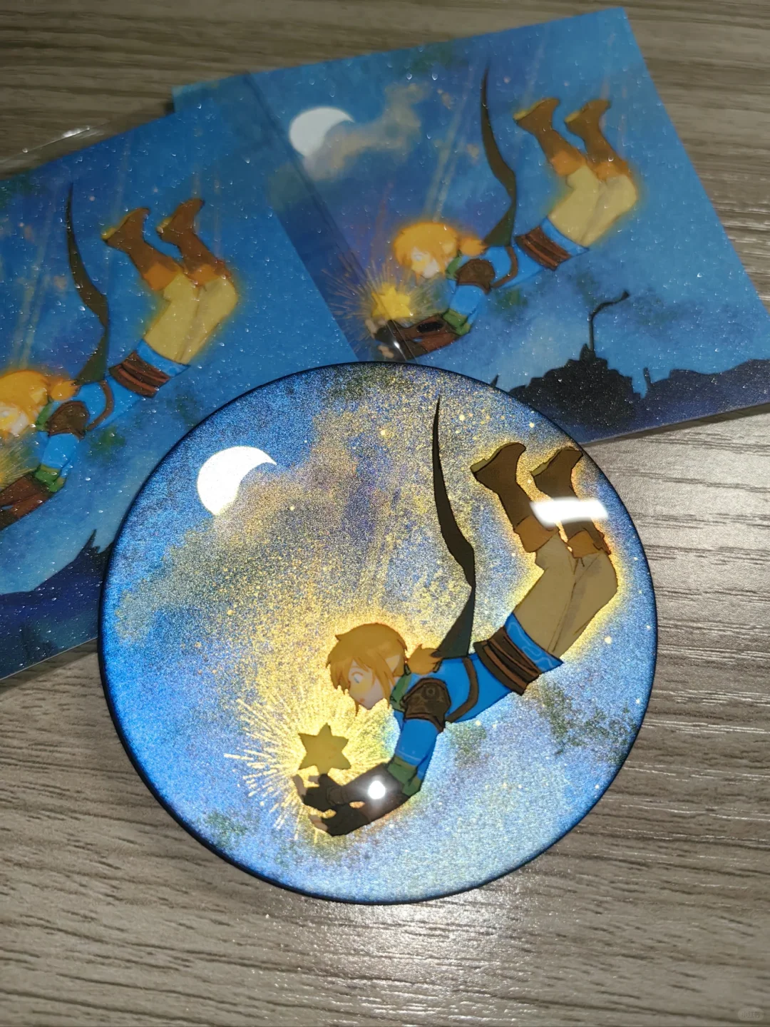 Button Badge · Double-Flash Glitter Back by Lily Cole