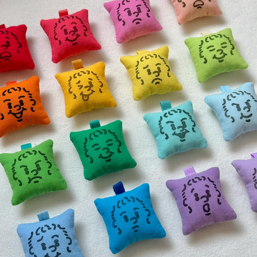 Mini Pillow Charm · Keychain Hardware by Grace Scott