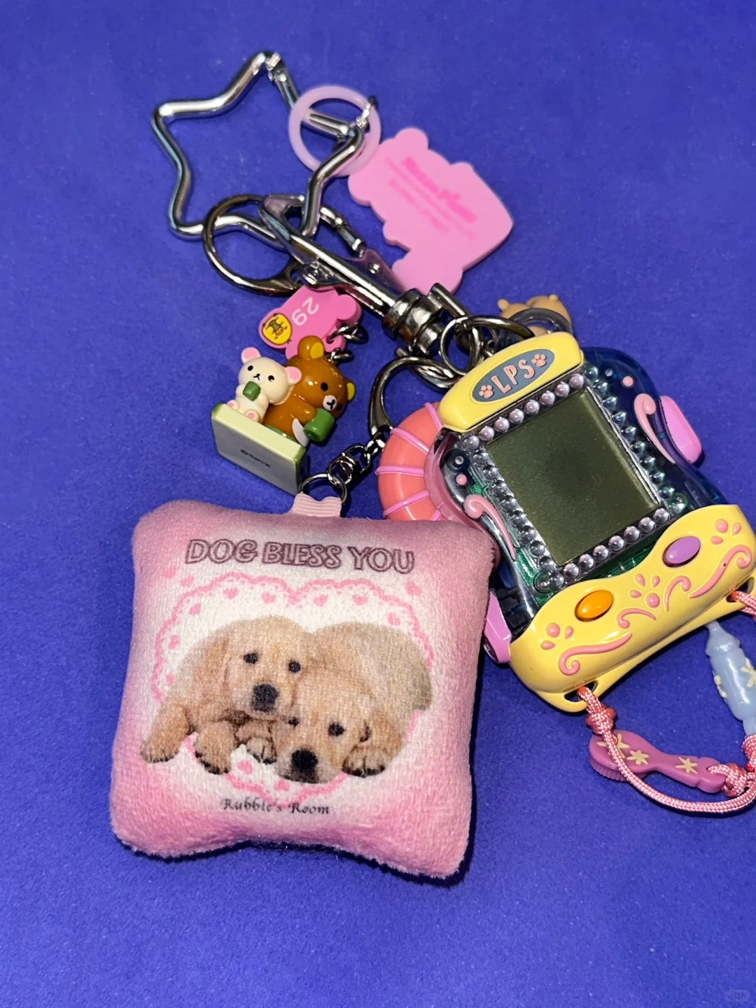 Mini Pillow Charm · Keychain Hardware by Rubbie's Room